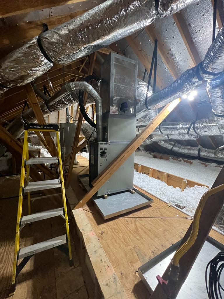 Ductwork - attic hvac installation houston tx